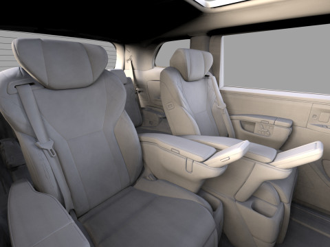 Lexus LM 2024 HQinterior 3D Model