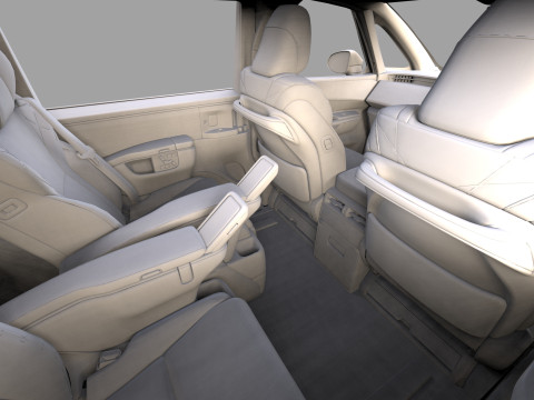 Lexus LM 2024 HQinterior 3D Model