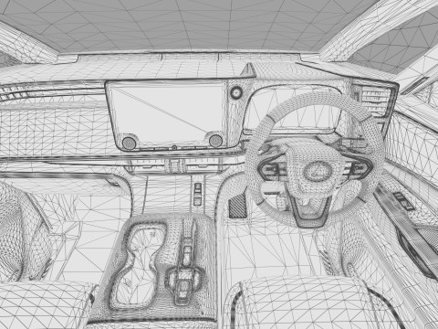 Lexus LM 2024 HQinterior 3D Model