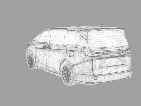 Lexus LM 2024 HQinterior 3D Model