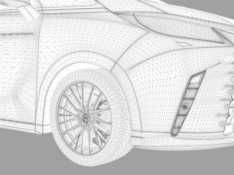 Lexus LM 2024 HQinterior 3D Model