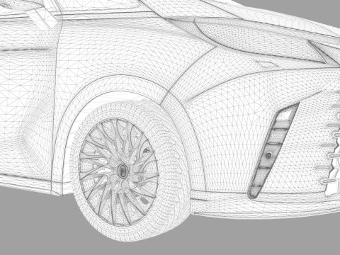 Lexus LM 2024 HQinterior 3D Model