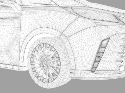Lexus LM 2024 HQinterior 3D Model