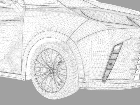 Lexus LM 2024 HQinterior 3D Model