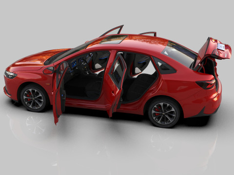 Chevrolet Monza 2023 HQ interior Modelo 3D