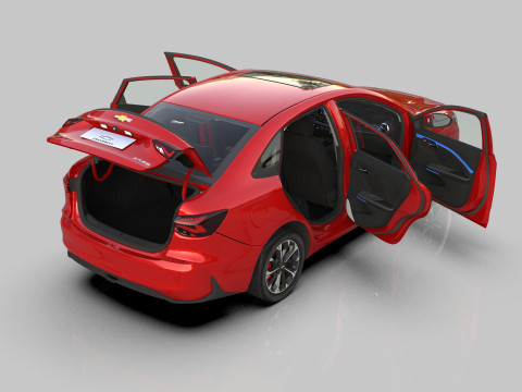 Chevrolet Monza 2023 HQ interior Modelo 3D