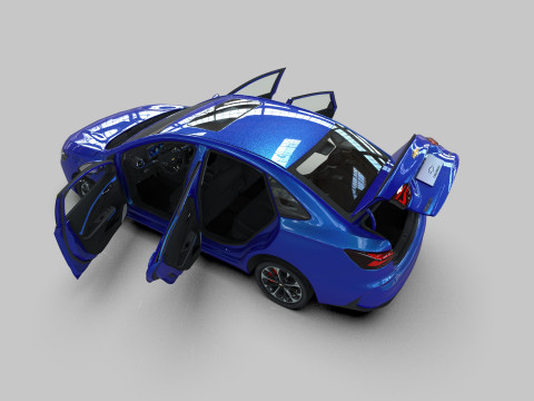 Chevrolet Monza 2023 HQ interior Modelo 3D