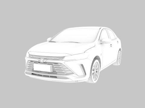 Chevrolet Monza 2023 HQ interior Modelo 3D