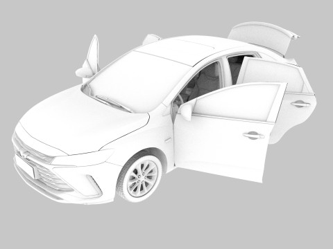 Chevrolet Monza 2023 HQ interior Modelo 3D