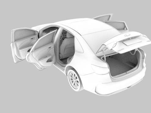 Chevrolet Monza 2023 HQ interior Modelo 3D