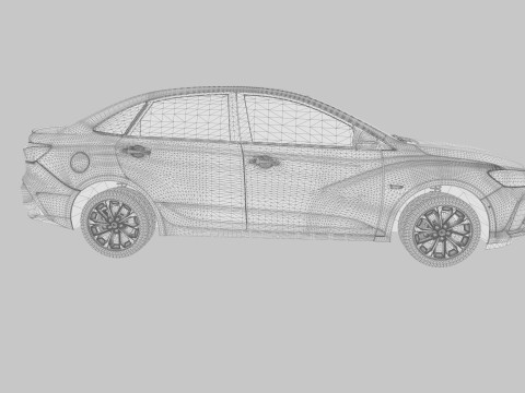 Chevrolet Monza 2023 HQ interior Modelo 3D