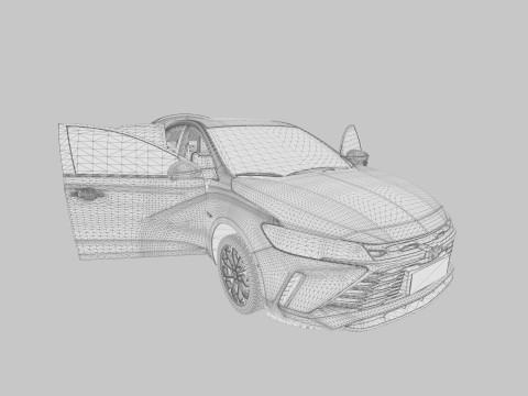 Chevrolet Monza 2023 HQ interior Modelo 3D