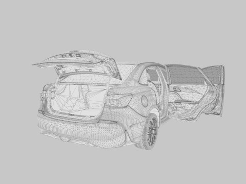 Chevrolet Monza 2023 HQ interior Modelo 3D