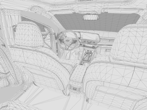 Chevrolet Monza 2023 HQ interior Modelo 3D