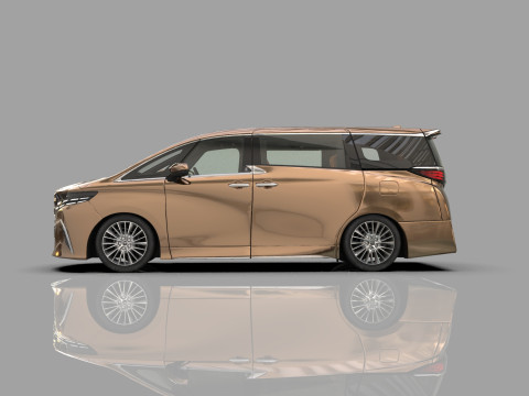 Toyota Alphard Vellfire 2023 HQ interior Modelo 3D