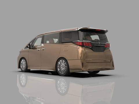 Toyota Alphard Vellfire 2023 HQ interior Modelo 3D