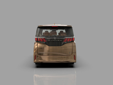 Toyota Alphard Vellfire 2023 HQ interior Modelo 3D