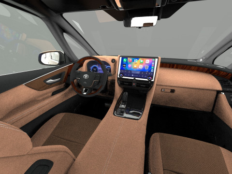 Toyota Alphard Vellfire 2023 HQ interior Modelo 3D