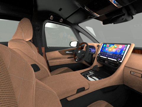 Toyota Alphard Vellfire 2023 HQ interior Modelo 3D