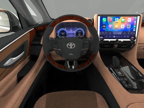 Toyota Alphard Vellfire 2023 HQ interior Modelo 3D