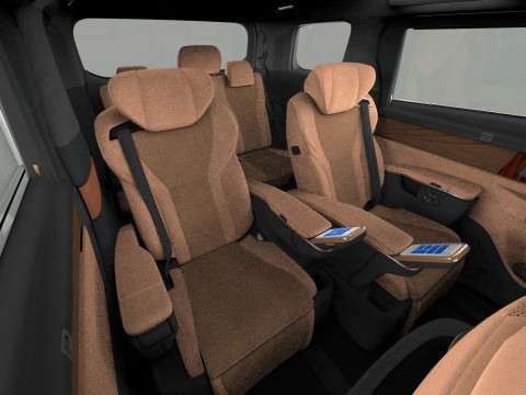 Toyota Alphard Vellfire 2023 HQ interior Modelo 3D