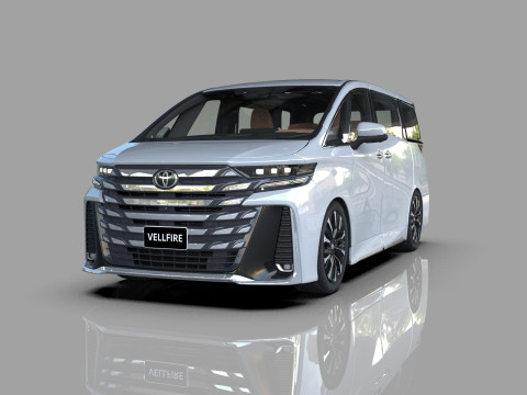 Toyota Alphard Vellfire 2023 HQ interior Modelo 3D