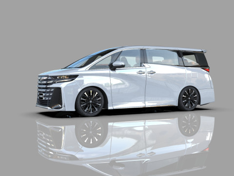Toyota Alphard Vellfire 2023 HQ interior Modelo 3D
