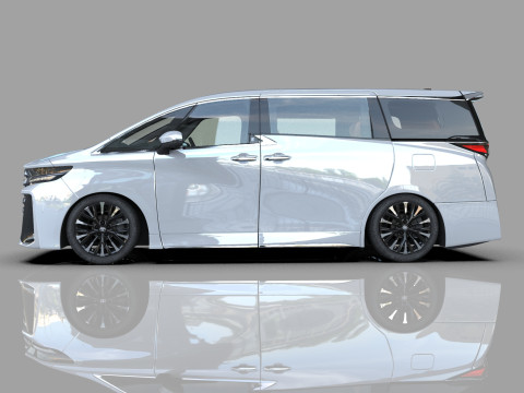Toyota Alphard Vellfire 2023 HQ interior Modelo 3D