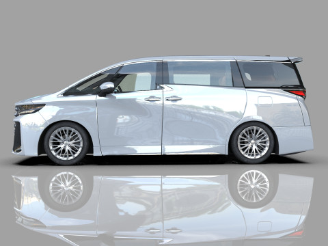 Toyota Alphard Vellfire 2023 HQ interior Modelo 3D