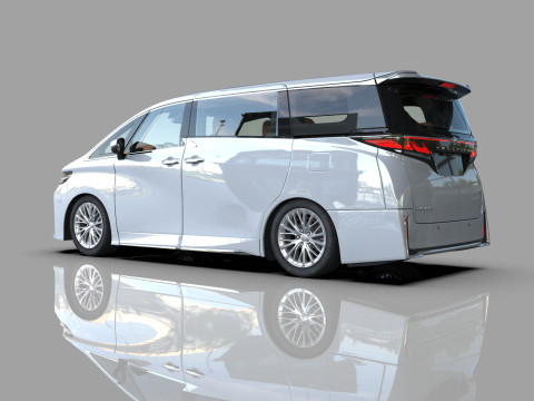 Toyota Alphard Vellfire 2023 HQ interior Modelo 3D