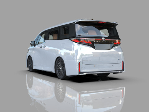 Toyota Alphard Vellfire 2023 HQ interior Modelo 3D