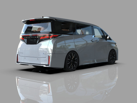 Toyota Alphard Vellfire 2023 HQ interior Modelo 3D