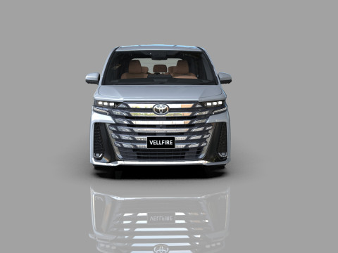 Toyota Alphard Vellfire 2023 HQ interior Modelo 3D