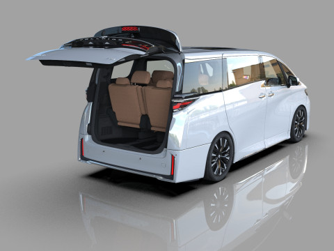 Toyota Alphard Vellfire 2023 HQ interior Modelo 3D
