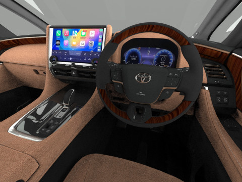 Toyota Alphard Vellfire 2023 HQ interior Modelo 3D