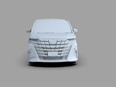 Toyota Alphard Vellfire 2023 HQ interior Modelo 3D
