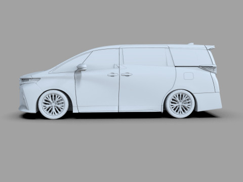 Toyota Alphard Vellfire 2023 HQ interior Modelo 3D