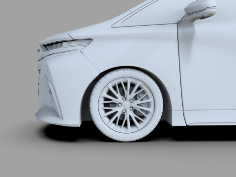 Toyota Alphard Vellfire 2023 HQ interior Modelo 3D