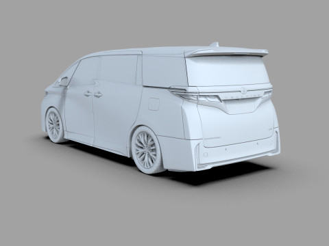 Toyota Alphard Vellfire 2023 HQ interior Modelo 3D