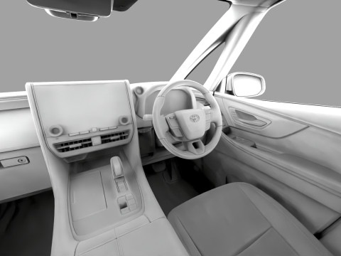Toyota Alphard Vellfire 2023 HQ interior Modelo 3D