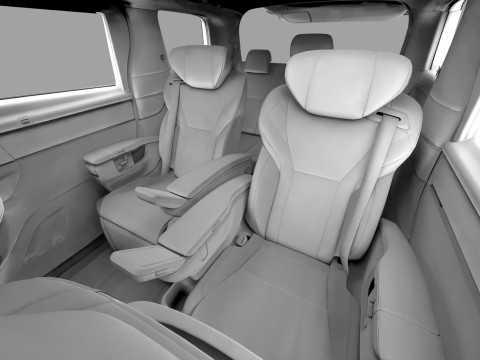 Toyota Alphard Vellfire 2023 HQ interior Modelo 3D