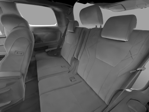 Toyota Alphard Vellfire 2023 HQ interior Modelo 3D