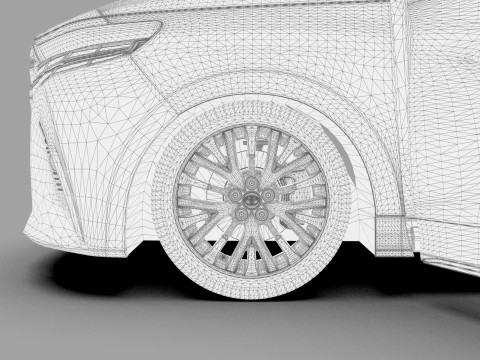 Toyota Alphard Vellfire 2023 HQ interior Modelo 3D