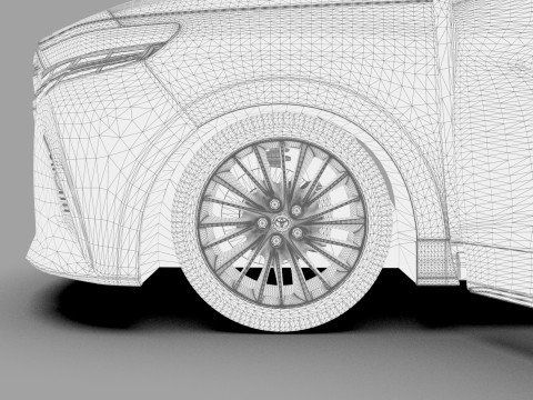 Toyota Alphard Vellfire 2023 HQ interior Modelo 3D