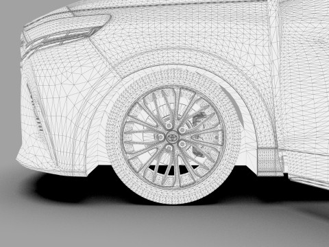 Toyota Alphard Vellfire 2023 HQ interior Modelo 3D