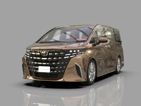 Toyota Alphard Vellfire 2023 HQ interior Modelo 3D