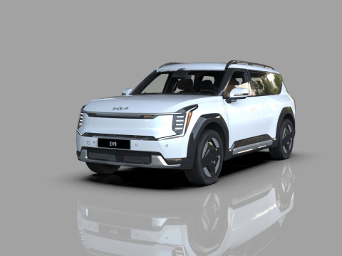 Kia EV9 2023 HQ interior 3D Model