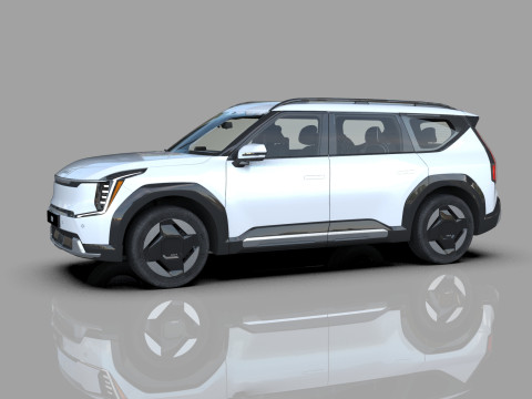 Kia EV9 2023 HQ interior 3D Model
