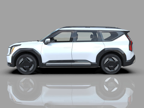 Kia EV9 2023 HQ interior 3D Model