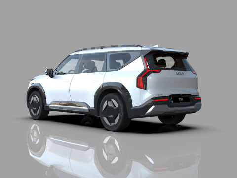 Kia EV9 2023 HQ interior 3D Model